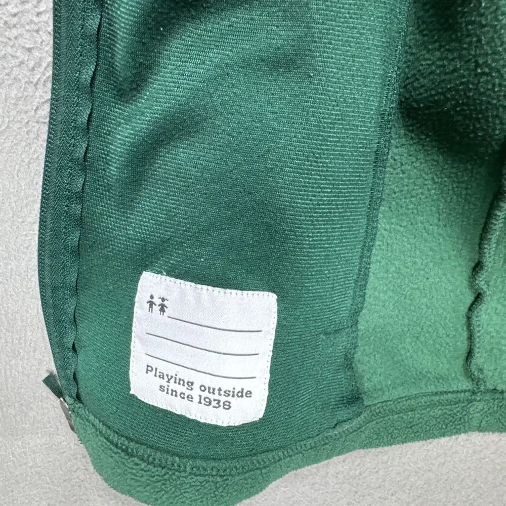 Columbia‎ Jacket Girls Large 14-16 Green Fleece Preppy School Full Zip Gorpcore